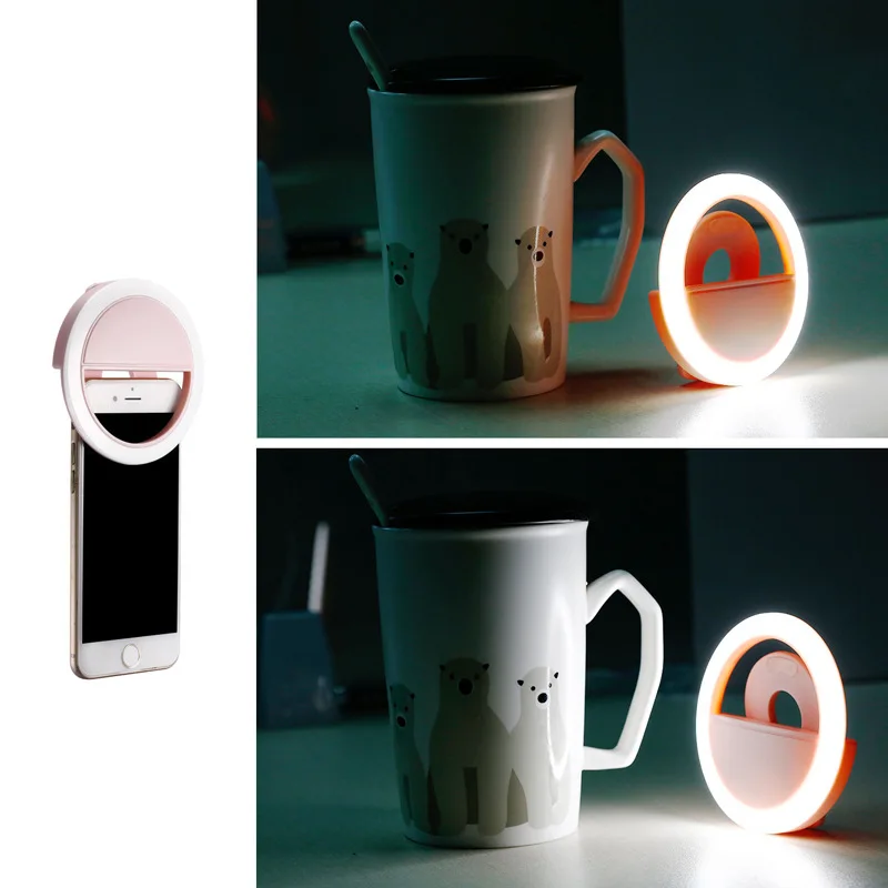 Роскошный подарок универсальный LED FLASH светящийся селфи телефон кольцо чехол для