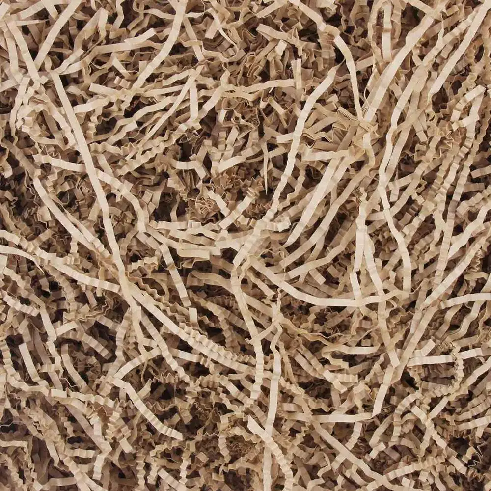 1000 г конфетти Crinkle Cut бумага Shred наполнитель для подарочной упаковки корзина для папок упаковка дизайнерское постельное белье ювелирные изделия Дисплей Аксессуары - Цвет: Brown