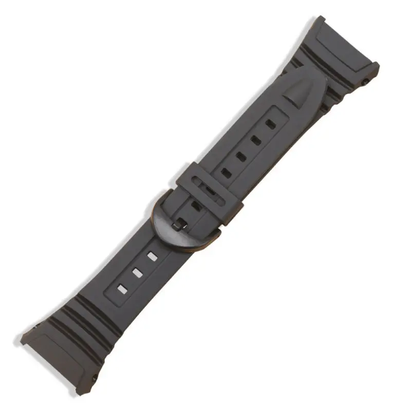 Ремешок для часов подходит модели Casio W-96H W96 гибкая Черная смола 577EA1 | Электроника