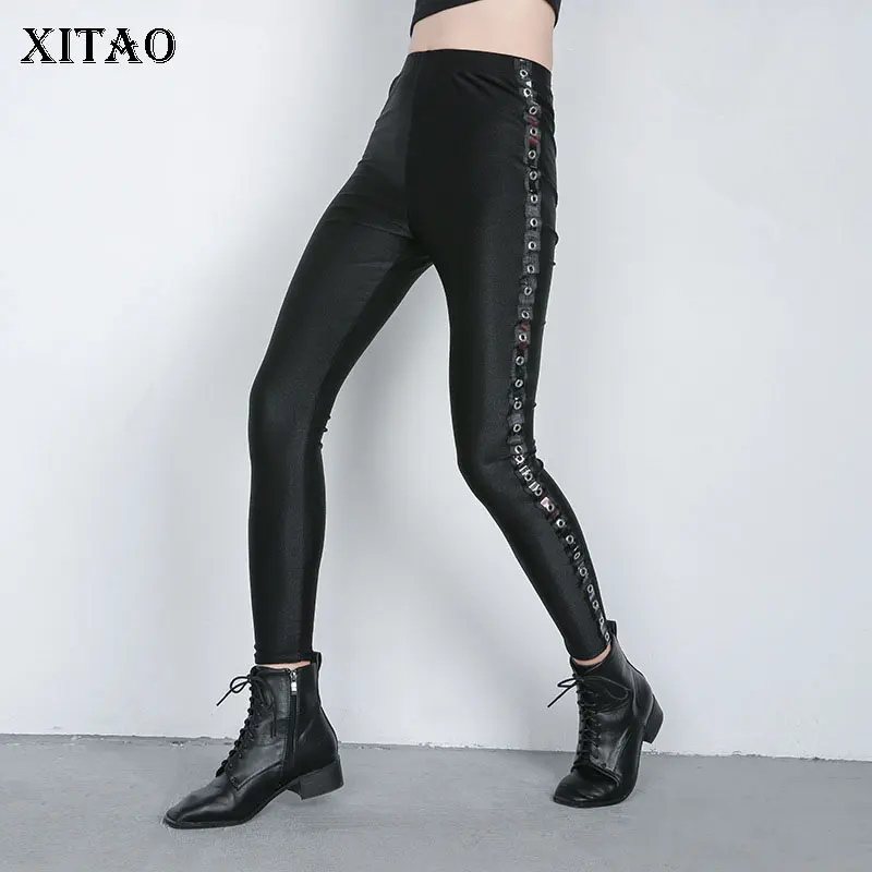 XITAO облегающие черные леггинсы летняя одежда для женщин 2019 новая свободная