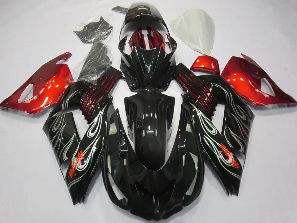Мотоцикл обтекатели ABS литья под давлением Боди Комплект для Kawasaki Ninja ZX14 2006-2011 2007
