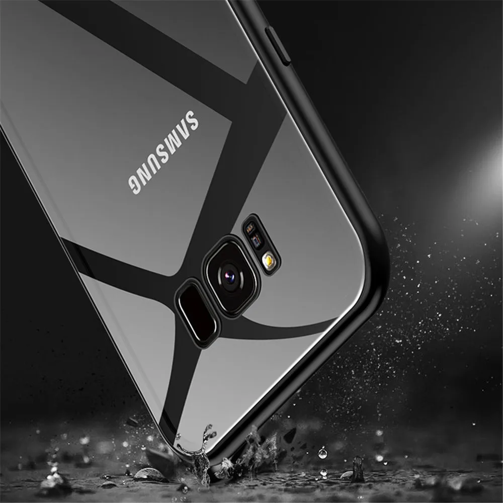 Чехол на магните для samsung Galaxy S9 S8 Plus Note 8 9 S7 край металлическая рамка магнит