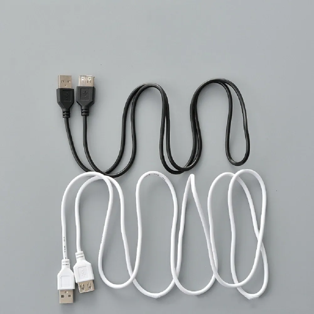 1 шт. белый черный USB кабель-удлинитель Супер Скоростной USB 2,0 Мужской и женский кабель-удлинитель для синхронизации данных