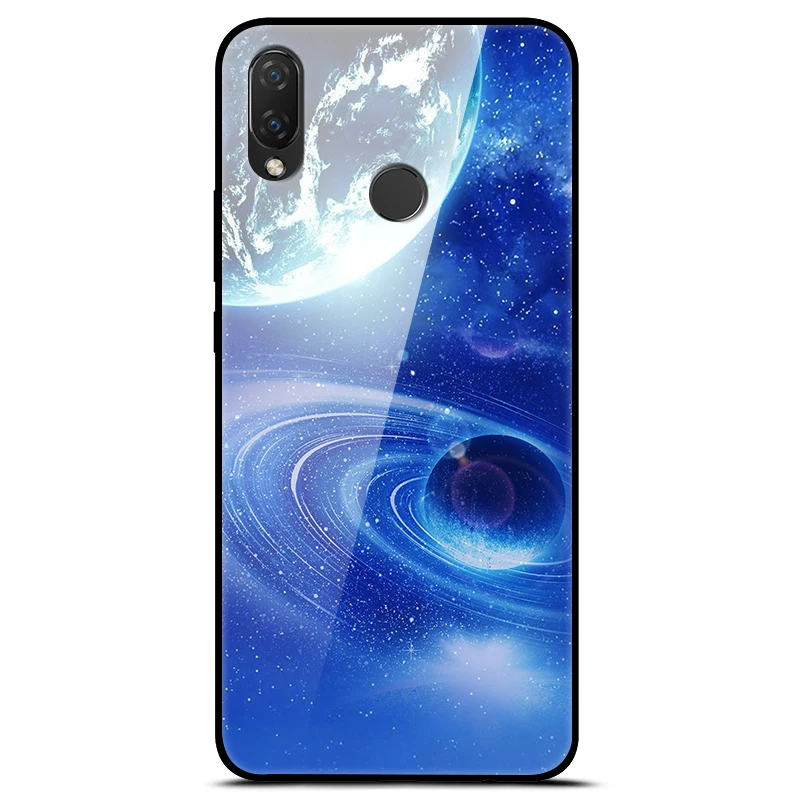 Чехол для Huawei Nova 3 3i 6 дюйма закаленное стекло роскошная жесткая задняя крышка Honor