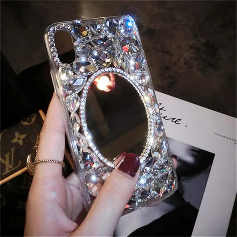 1 шт. блеск Роскошный Кристалл Rhinestone Bling диаманта Прозрачный чехол для телефона для Alcatel 7 /7 Folio 6062 Вт/Revvl 2 плюс(T-Mobile
