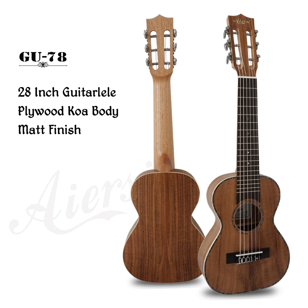 Aiersi бренд Электрический Укулеле 28 дюймов 6-гитара укулеле guitarlele