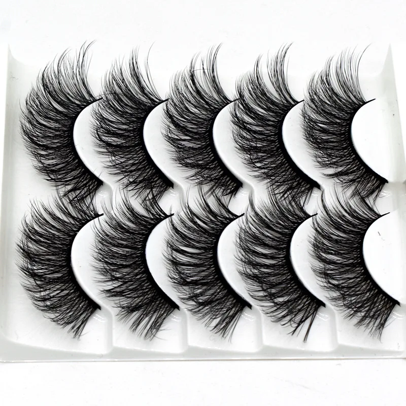 

2019 NEW 13 Styles 5 Pairs Mink Hair False Eyelashes Natural/Thick Long Eye Lashes Wispy Makeup Beauty Extension