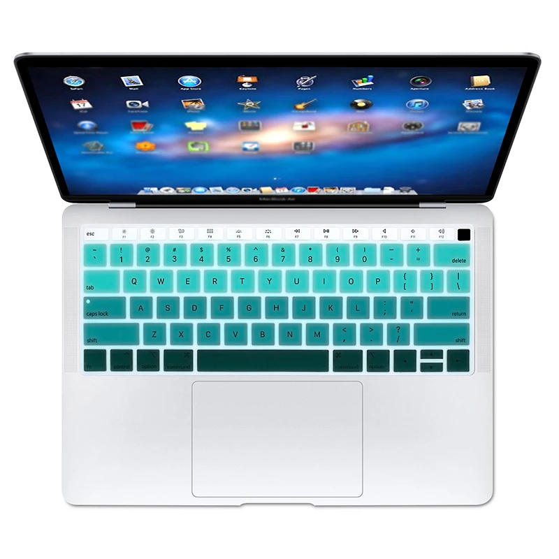 Силиконовый защитный чехол для клавиатуры US Version совместим с MacBook Air 2018 13 3 дюйма