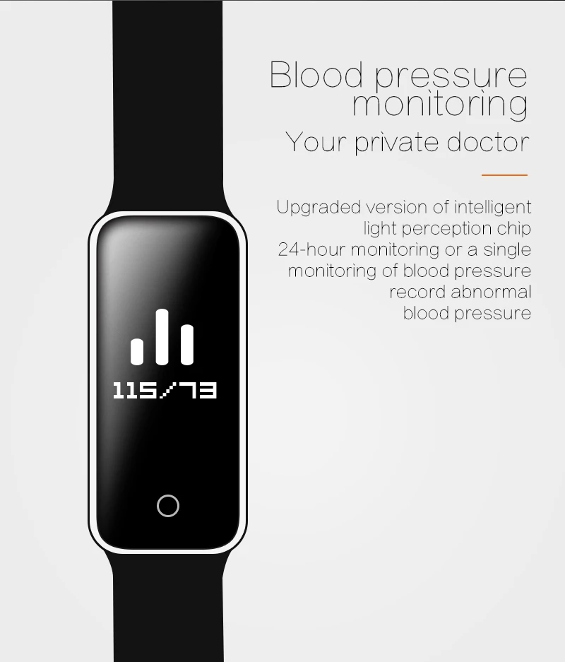 CB601 Smart Bracelet Heart Rate Monitor Blood Pressure Tracker Call Message Reminder Passometer Wirst Band for Android iOS | Электроника