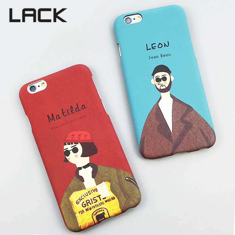 Отсутствие моды мультфильм профессиональный убийца Леон и Mathilda чехол для iphone 6