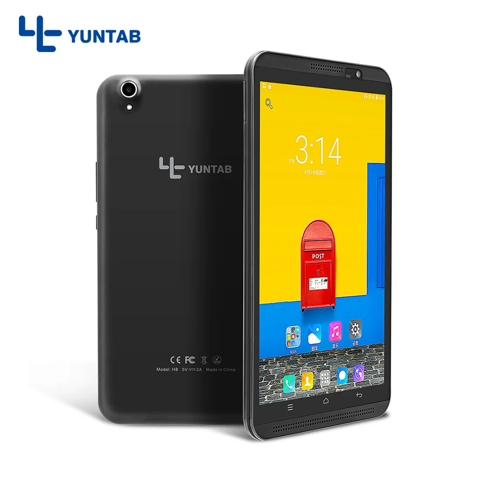 Yuntab 8 дюймов 4g H8 Android 6 0 планшетный ПК четырехъядерный Bluetooth phablet Поддержка двойной