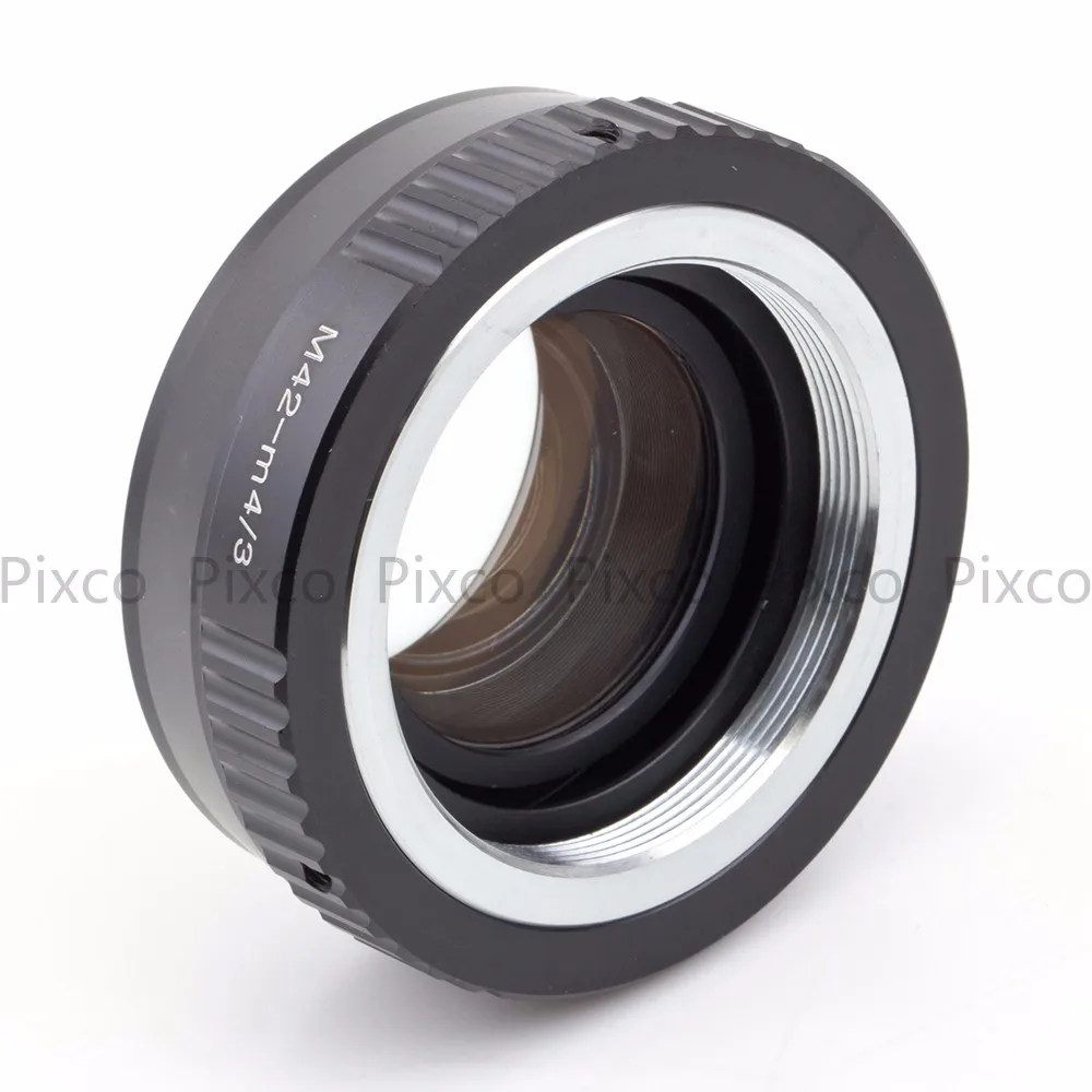 Pixco M42-M, 4/3 скоростной усилитель, фокусный редуктор, адаптер для объектива M42, подходит для камеры Micro Four Thirds 4/3, Прямая поставка