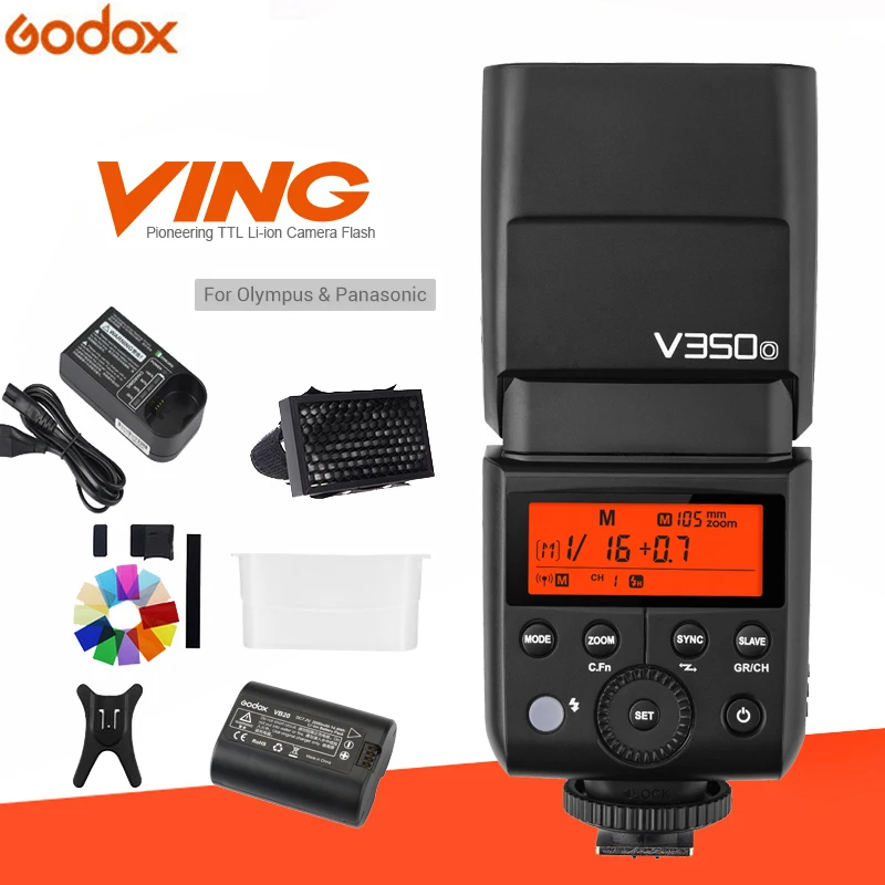 Godox V350O TTL HSS 2 4G камера Speedlite со встроенным литий ионным аккумулятором Быстрая 1/8000s