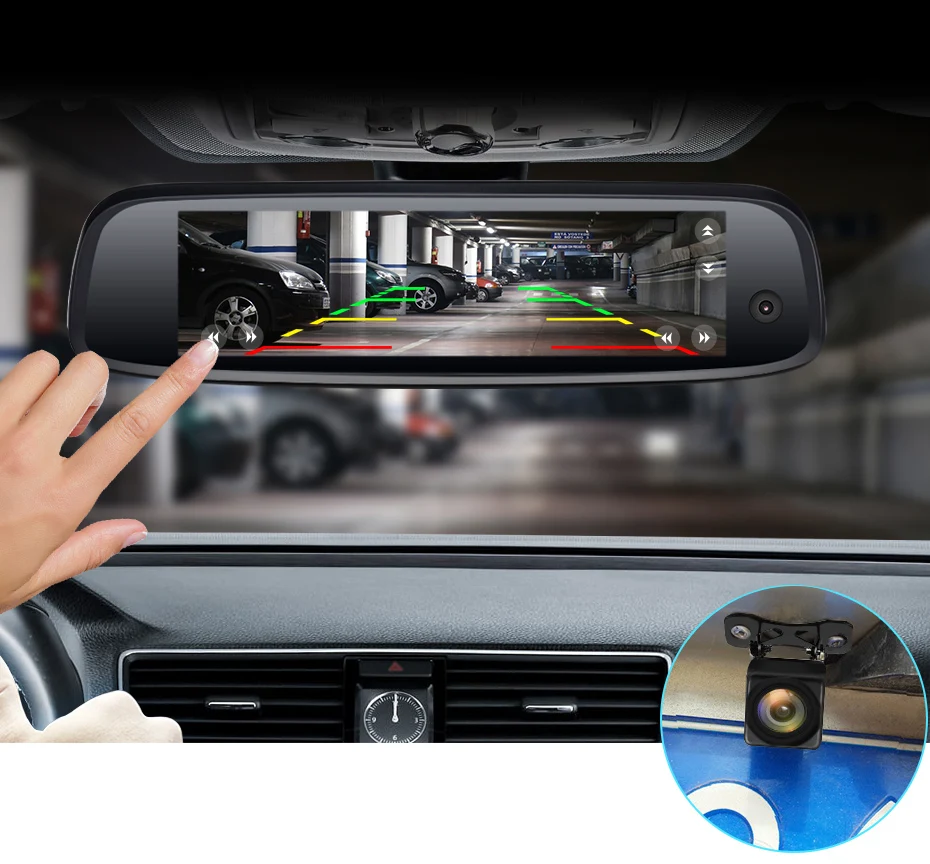 Junsun 2+ 32GB 3-CH Автомобильный видеорегистратор ADAS 4G Android зеркало заднего вида FHD 1080P специальный кронштейн авто камера для такси Новинка