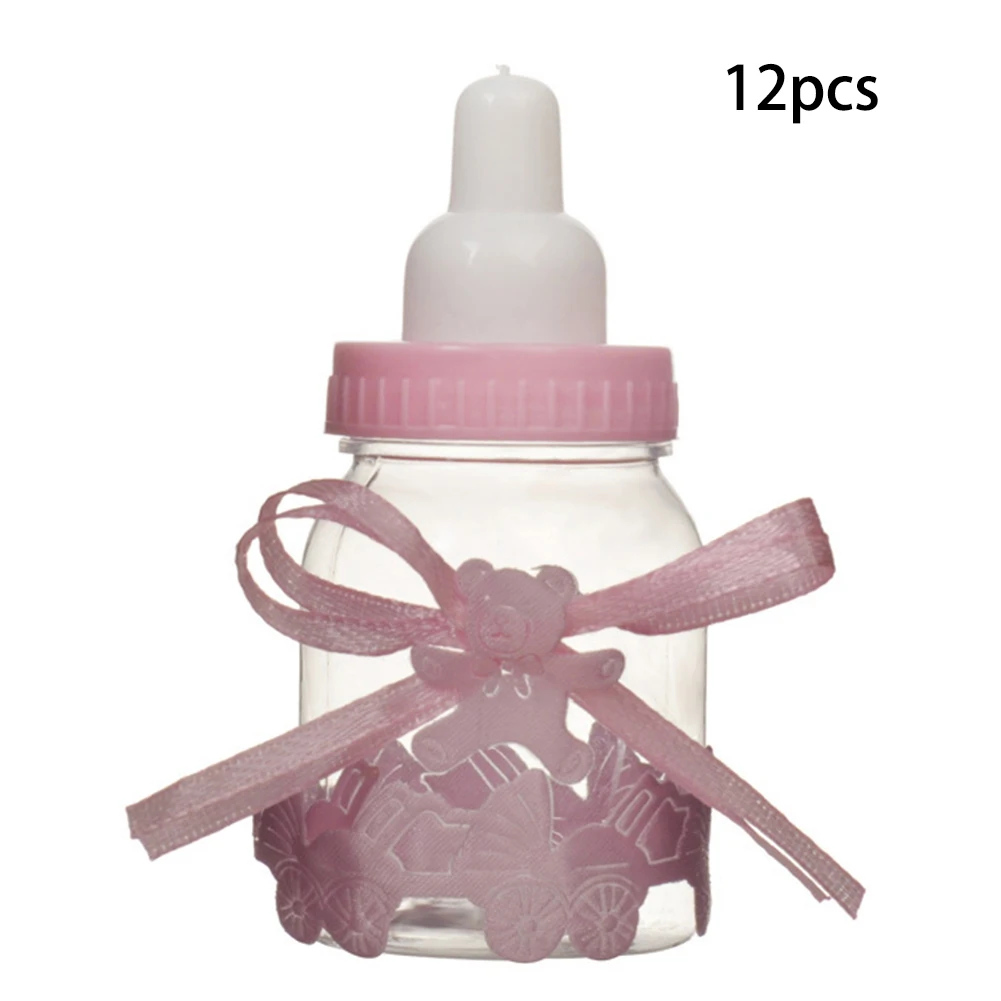 12 шт. Избранное крещение пластик баночки для конфет многоразового Bowknot