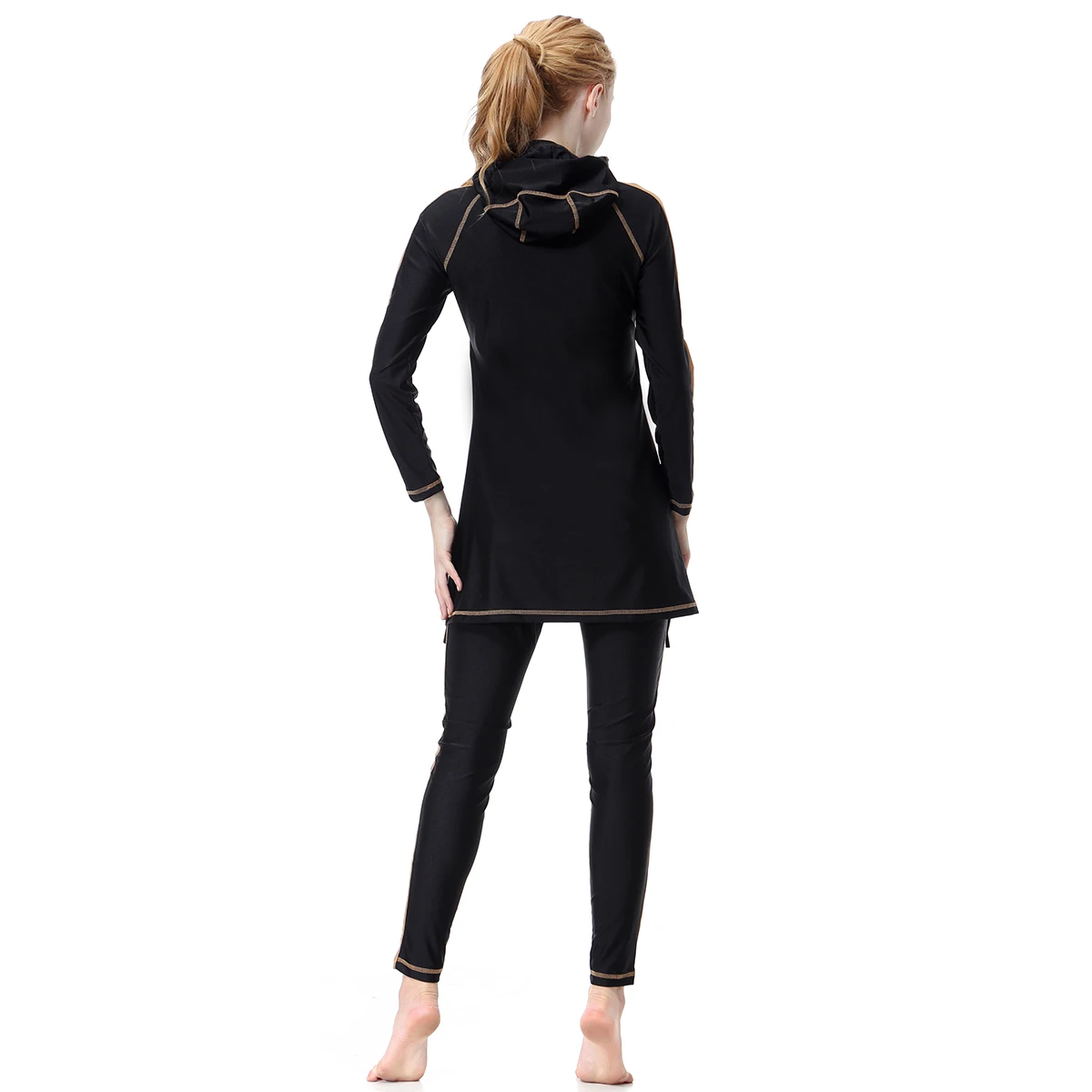 Женский скромный купальник с длинным рукавом Раздельный Мусульманский для