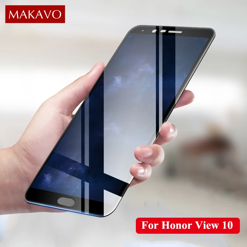 

MAKAVO For Huawei Honor 10 Tempered Glass 9H 2.5D Explosion-proof Screen Protector Film For Huawei Honor View V10 10