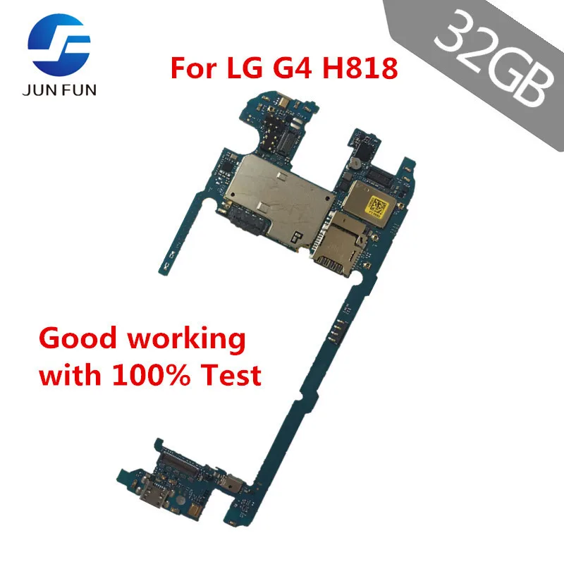Бренд JUN FUN разблокирована 32 Гб работать для LG G4 H818 материнская плата оригинал