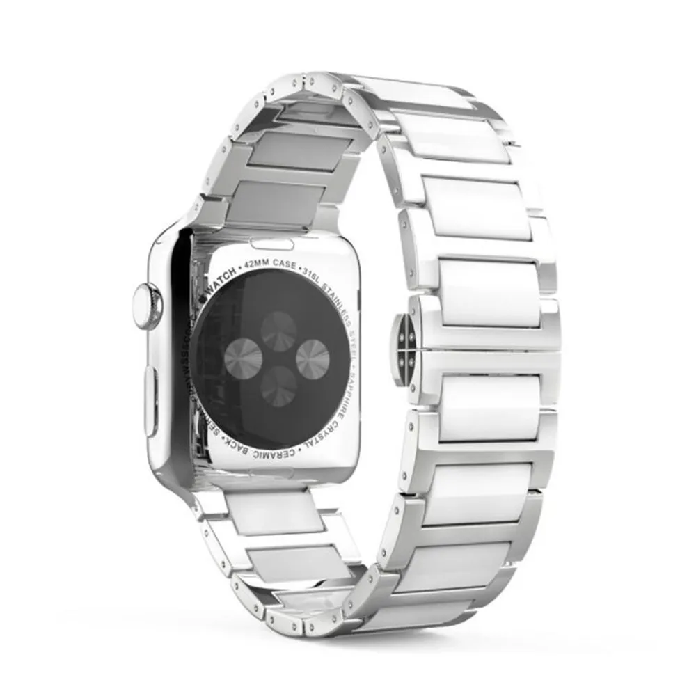 Ремешок керамический для Apple Watch Band Series 5 4 3 2 модный браслет iWatch 42 мм 38 44 40 | Наручные