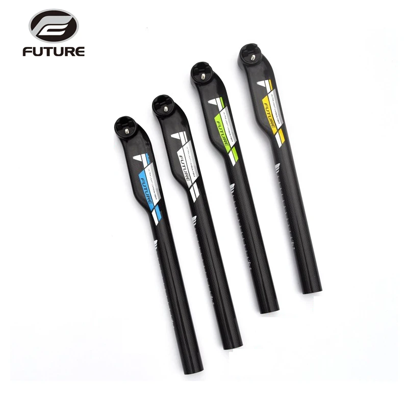 FUTURE Newest MTB bike seatpost full Carbon Fiber Seatpost mountain road bicycle seat tube 3k gloss bicicleta parts offset 20mm | Спорт и