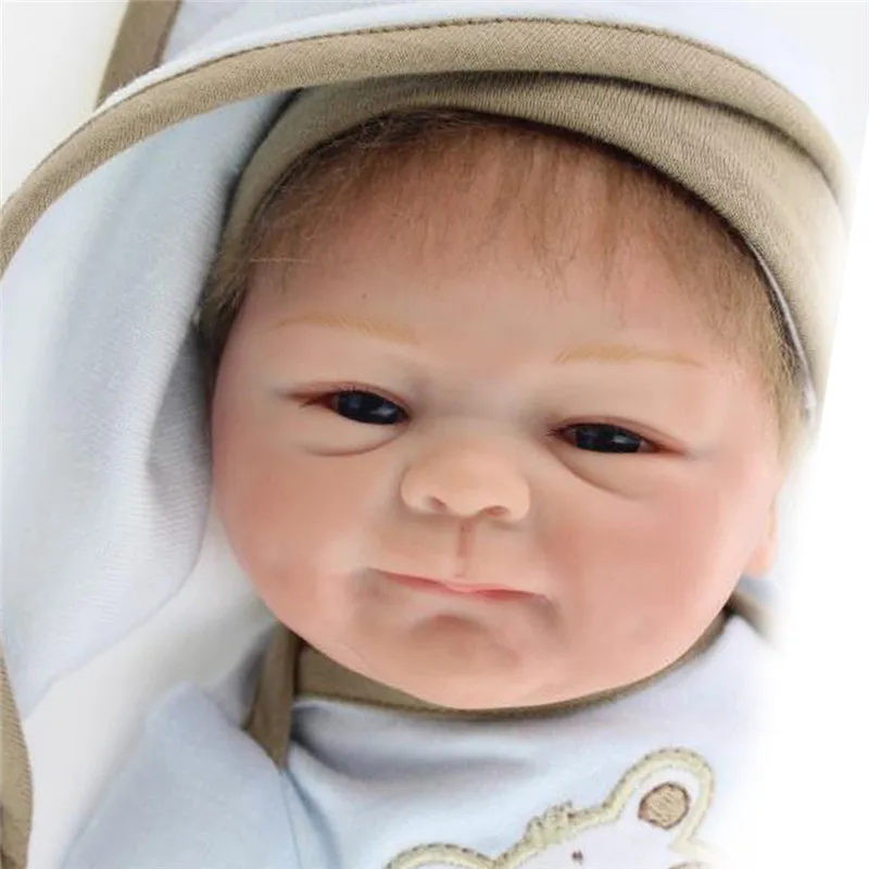 NPK 45 см 18 дюймов Кукла Bebe Reborn куклы девочка Реалистичная силиконовая кукла реборн мода мальчик новорожденный кукла реборн ребенок