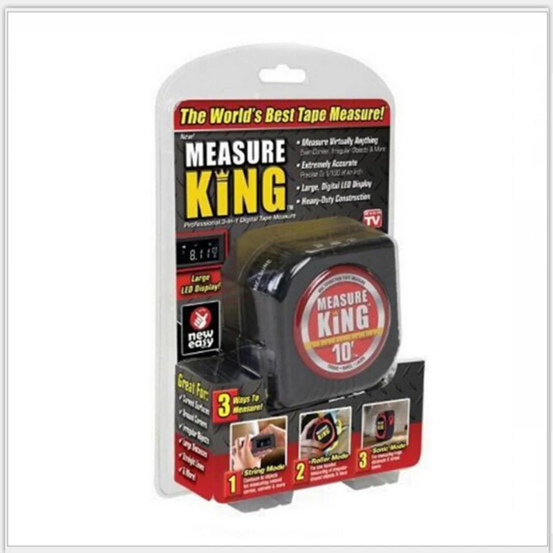 3 в 1 измерительная лента с рулонным шнуром режим измерения king High Impact Professional