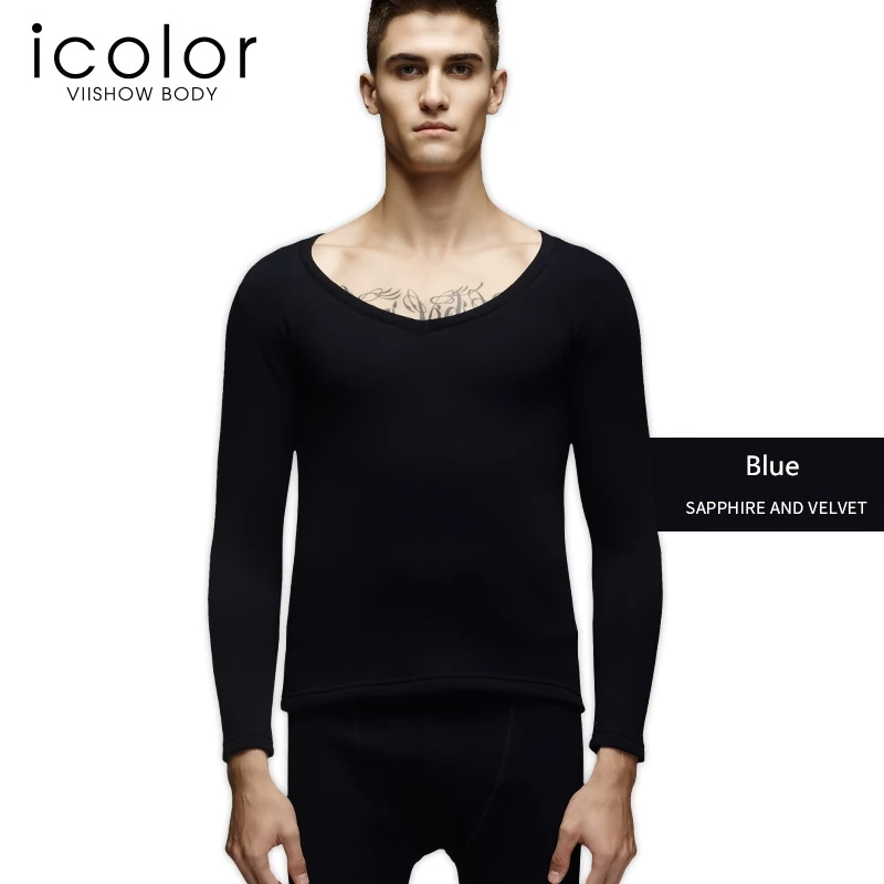 ICOLOR новая мода осенние мужские пижамы домашняя одежда теплая зимняя пижама с