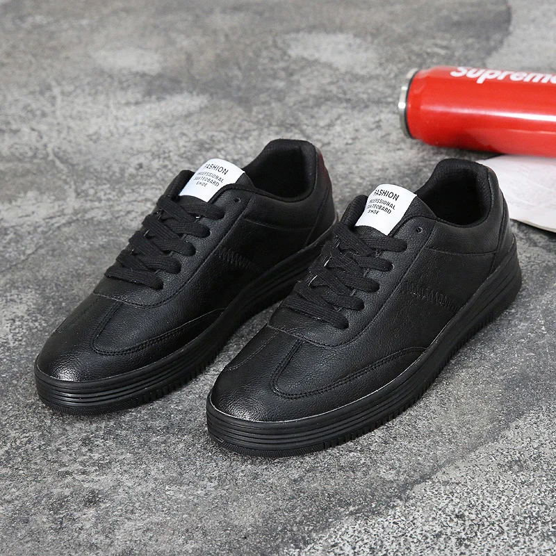 Мужские кроссовки из искусственной кожи мужская обувь на плоской подошве модные