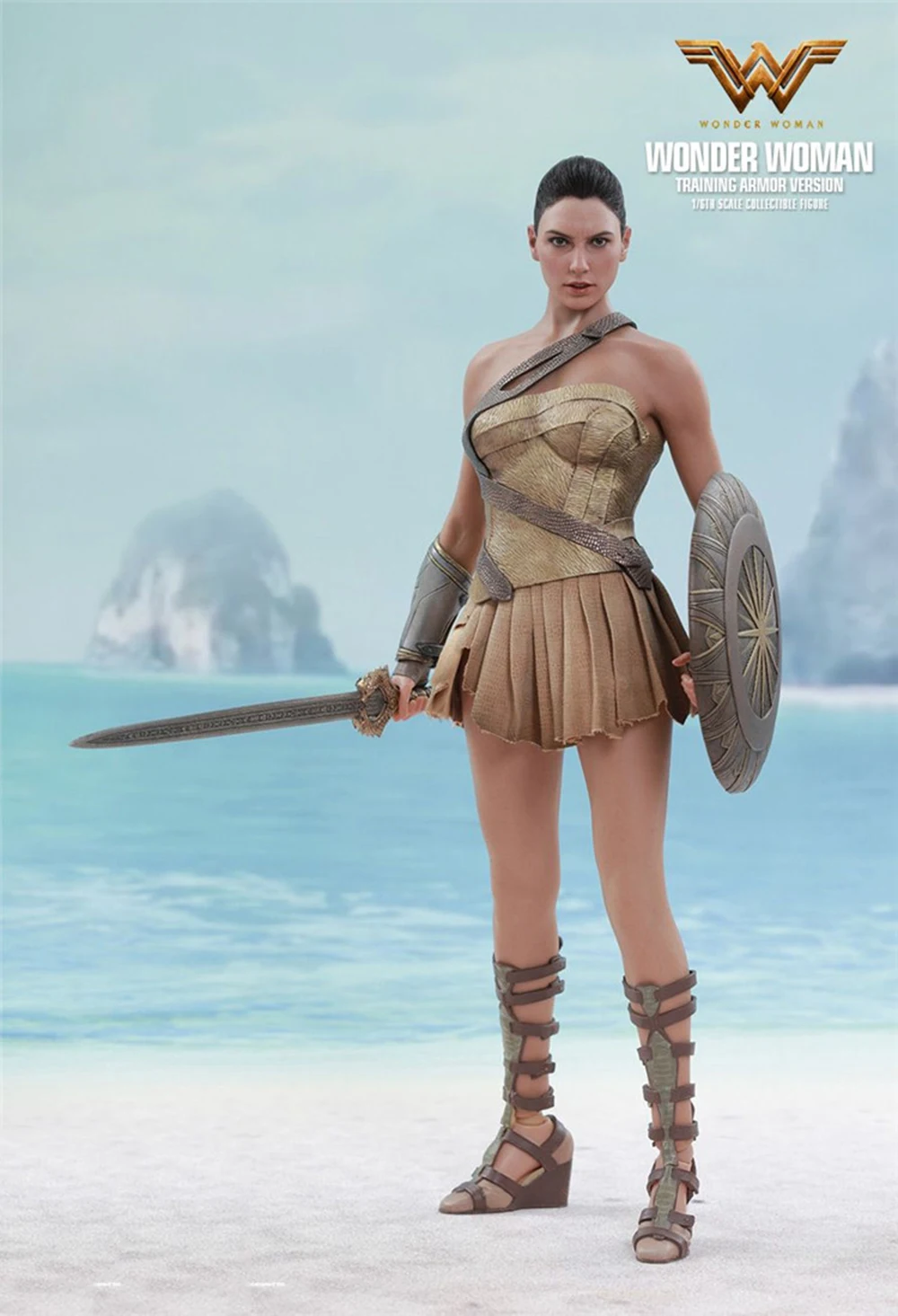 Коллекционная Фигурка Wonder Woman(тренировочная бронированная версия), полный набор, коллекция 1/6