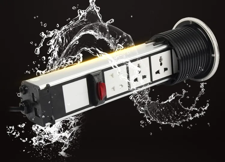 Подъемная Беспроводная зарядка USB зарядка Топ всплывающая Скрытая телефонная розетка для дома кухни офиса решения электропитания