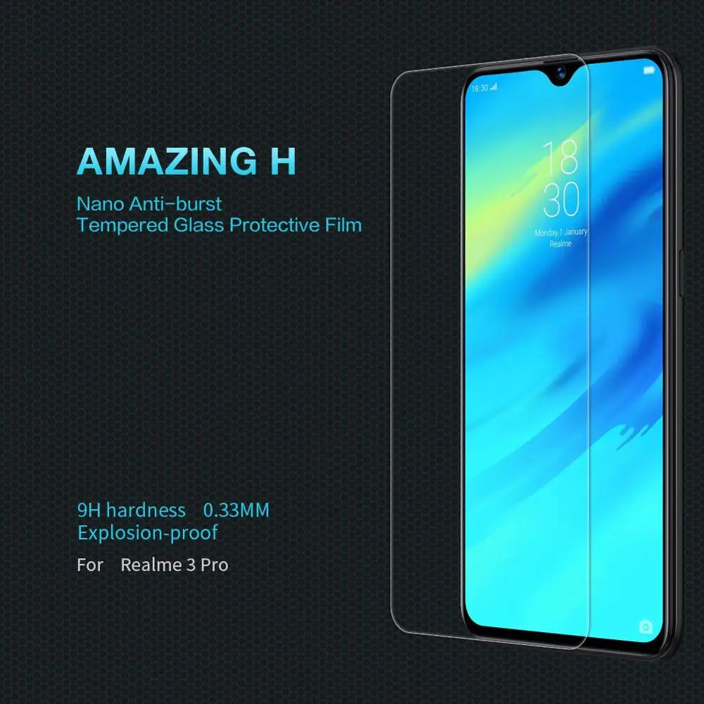 Защитное стекло Realme 3 Pro закаленное Nillkin 6 дюйма для защитная пленка