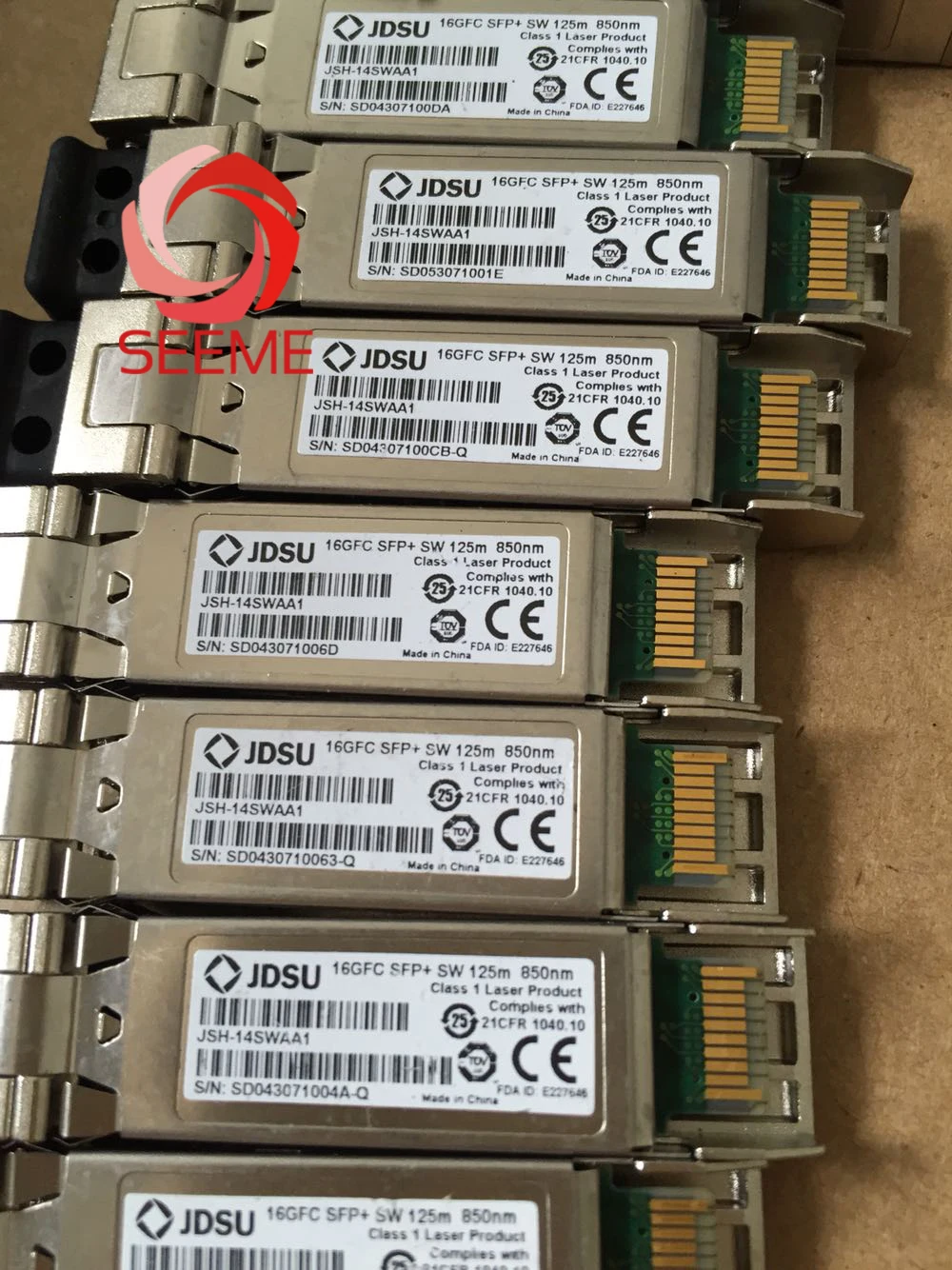 

JDSU JSH-14SWAA1 16GFC SFP+ SW 125m 850nm SFP+ 16G fiber optic
