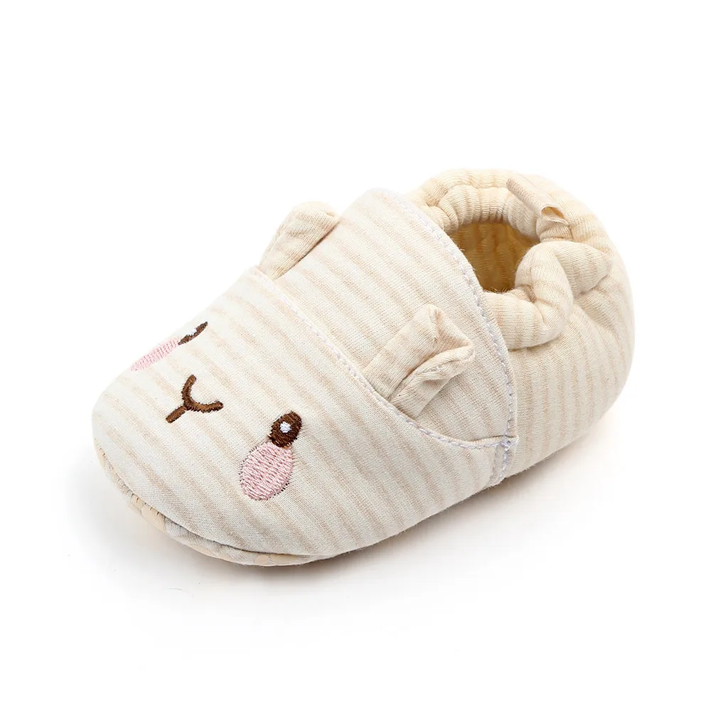 

Spring and Autumn Baby 0-1 Cartoon Soft Bottom Breathable Toddler Shoes Non-slip Cotton Baby Indoor Shoes