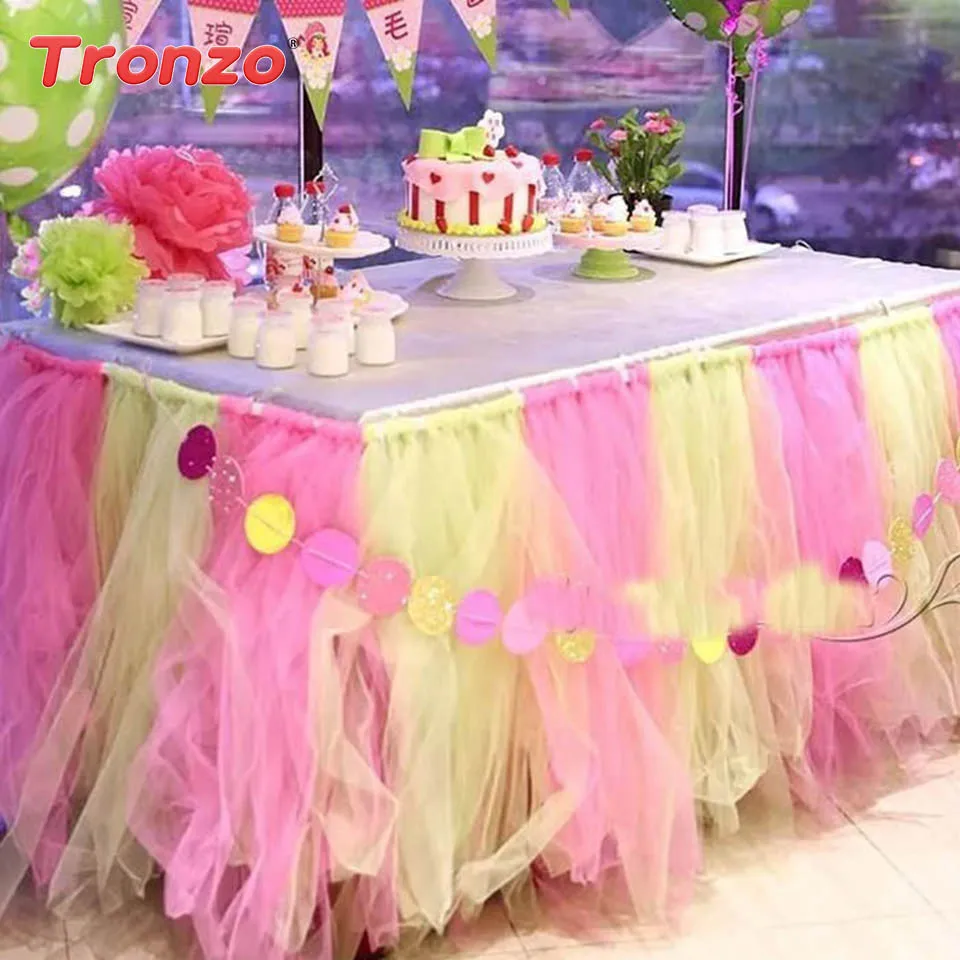 

Tronzo Wedding Tulle Roll 15CM 100 Yards Spool Tutu Wedding Decoration Organza DIY Crafts Gift Wrap Baby Shower Party Supplies