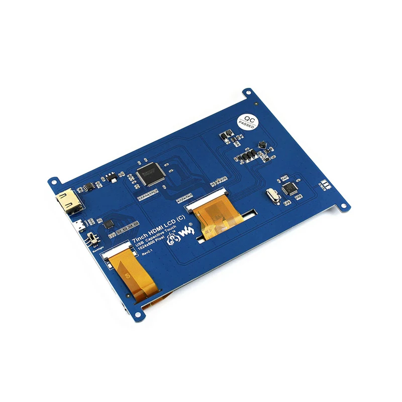 RPI 3 7-дюймовый HDMI ЖК-дисплей с акриловым чехлом 1024*600 емкостный сенсорный экран для