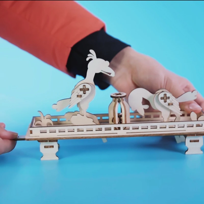 Robotime ручной работы 3D игра деревянная головоломка вороны и кувшин антистресс