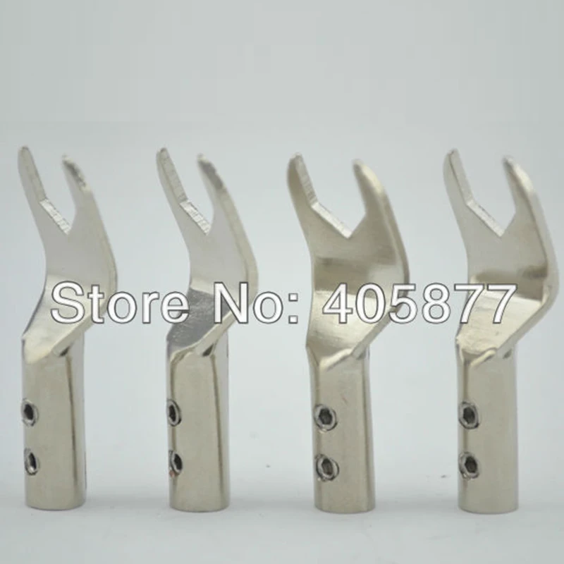 

Hi-End Rhdium plated Spade Plug speaker cable Connector terminal plug