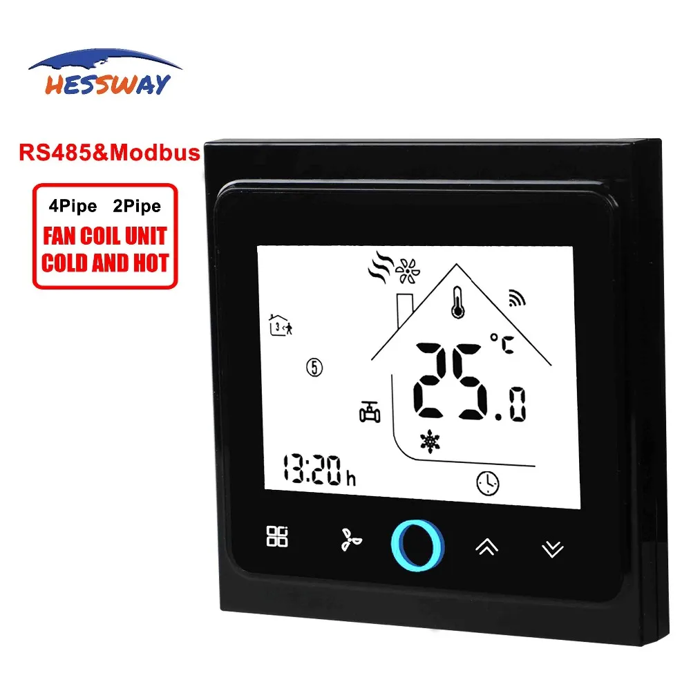 HESSWAY 2 трубы 4 3 скорости rs485 rtu &amp Modbus термостат вентиляторная катушка для