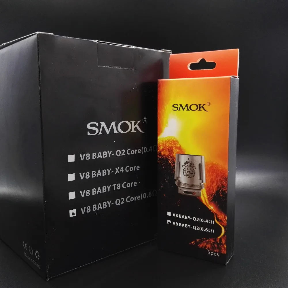 5 шт/л Оригинал SMOK катушки TFV8 маленьких Q2 двойной E испаритель для электронных