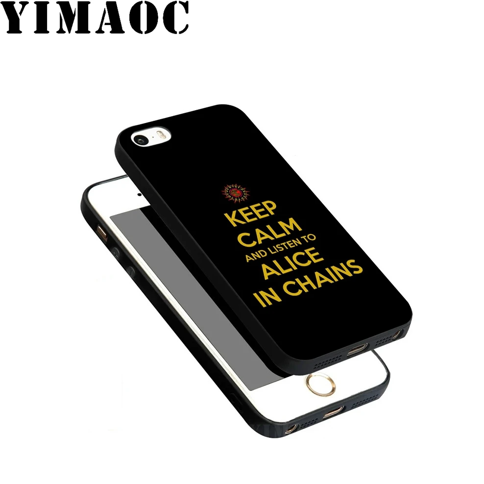YIMAOC Алиса в цепях полосы Мягкий силиконовый чехол для iPhone 11 Pro Xr Xs Max X или 10 8 7 6 6S Plus