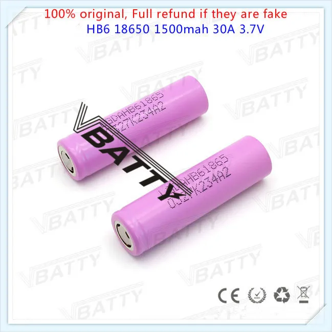 Оригинал Корея hb61865 3 7 v для lg hb6 1500mAh 30A Высокая сливная батарея розовый LG HB6
