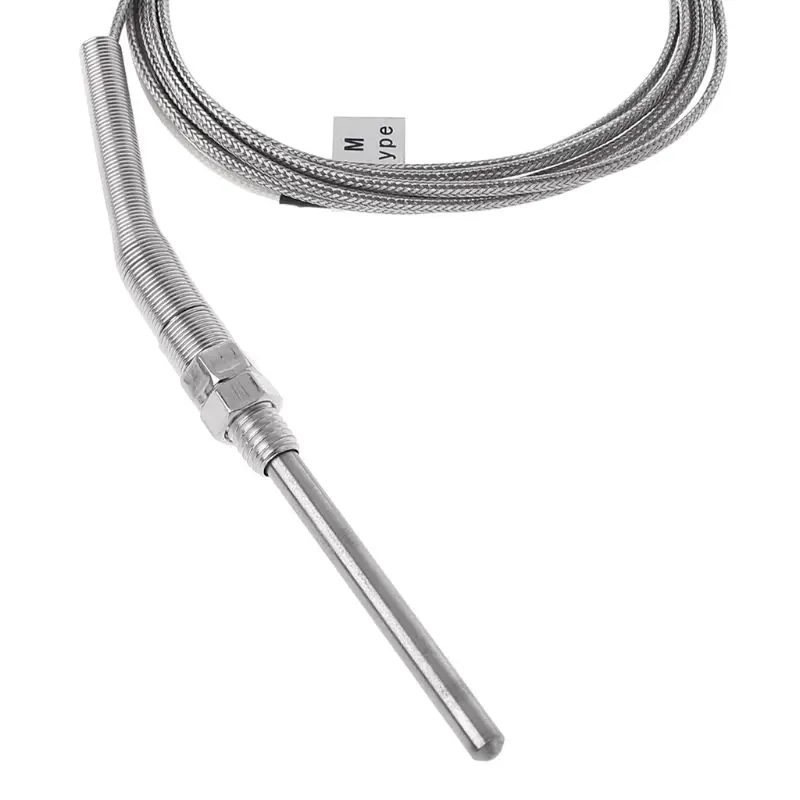 

2m K Type Thermocouple Probe 50mm/100mm/150mm/200mm Stainless Steel Thermocouple 0-400 Temperature Sensor