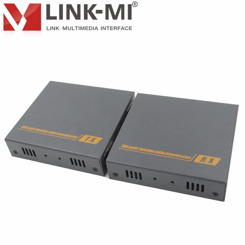 LINK MI LM DT206KM VGA высокой четкости передатчик расширения сигнала + USB 200 м с KVM и 3 5 мм