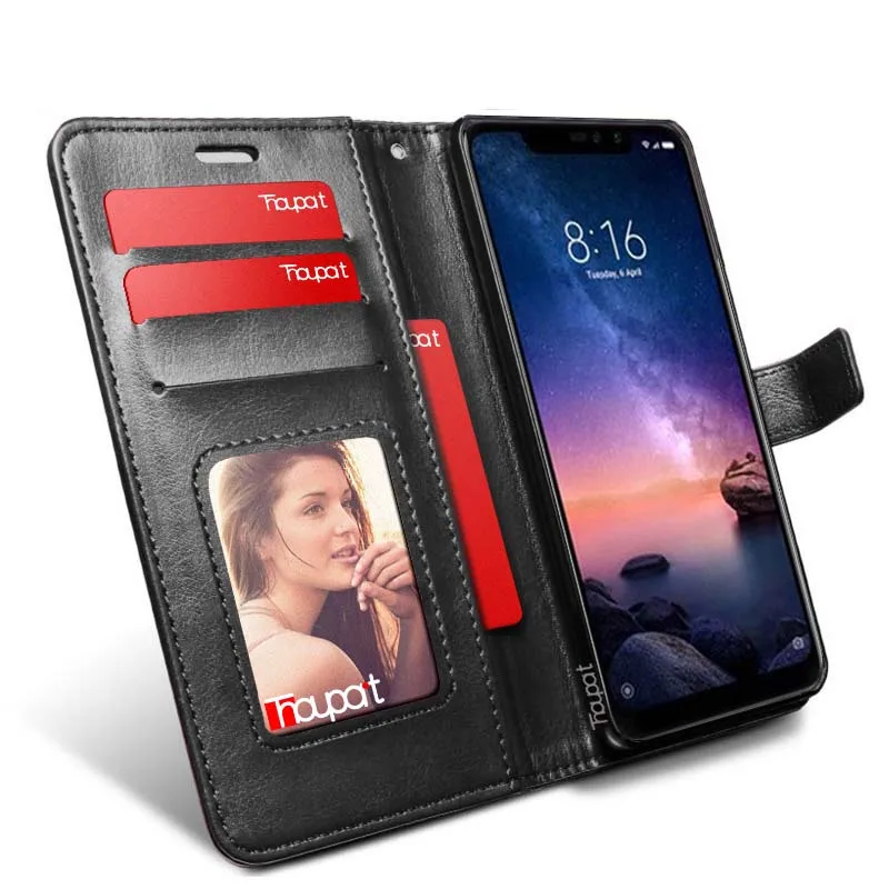 Чехлы Thouport для Xiaomi Redmi Note 6 Pro 6A кожаный кошелек с фоторамкой откидная крышка