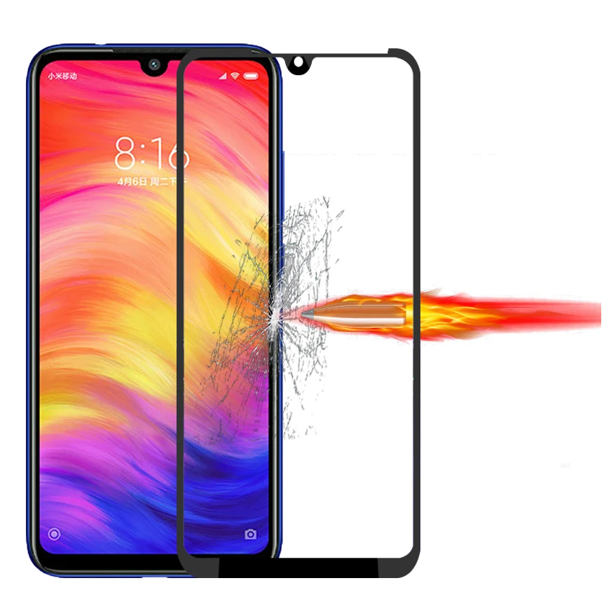 3D закаленное стекло с высоким содержанием алюминия для Xiaomi Redmi Note 7S полное