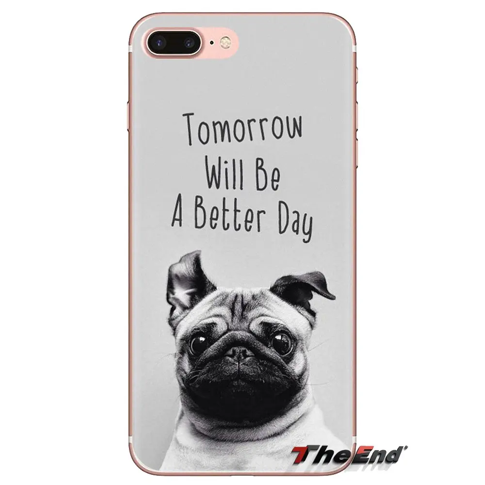 Для iPod Touch Apple iPhone 4 4s 5 5S SE 5C 6 S 7 8 X XR XS Plus MAX щенок-Мопс жизнь Собака Животное