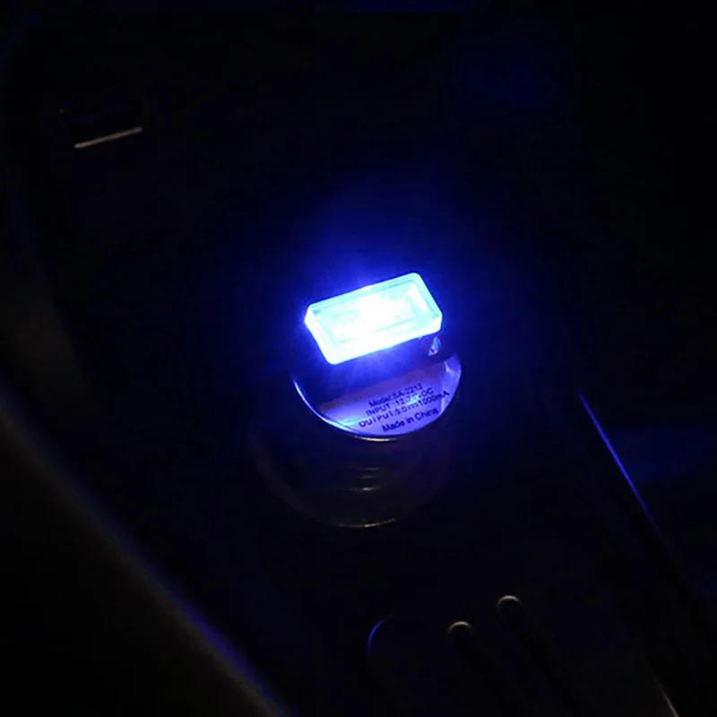 Мини USB ночник светодиодный Автомобильный интерьер фонари освещения Стайлинг