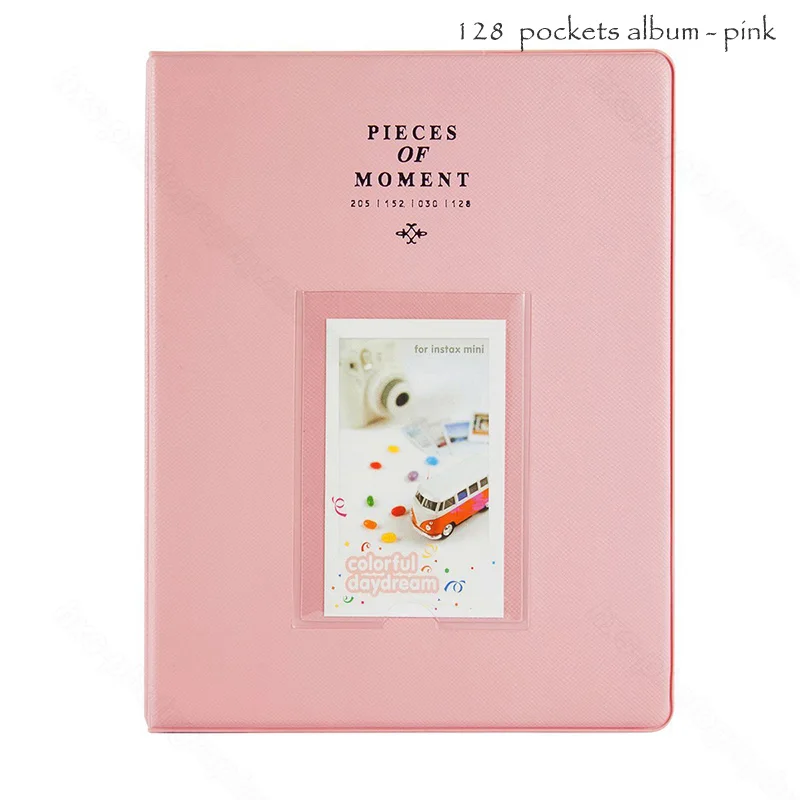 128 Photos Pink Альбом для пленки Fujifilm Instax Mini 8 8+ 9 70 7s 25 26 50s 90, Pringo P231, Instax Share SP-1 SP-2, Polaroid PIC-300 Z2300 - Цвет: 128 Photos Pink