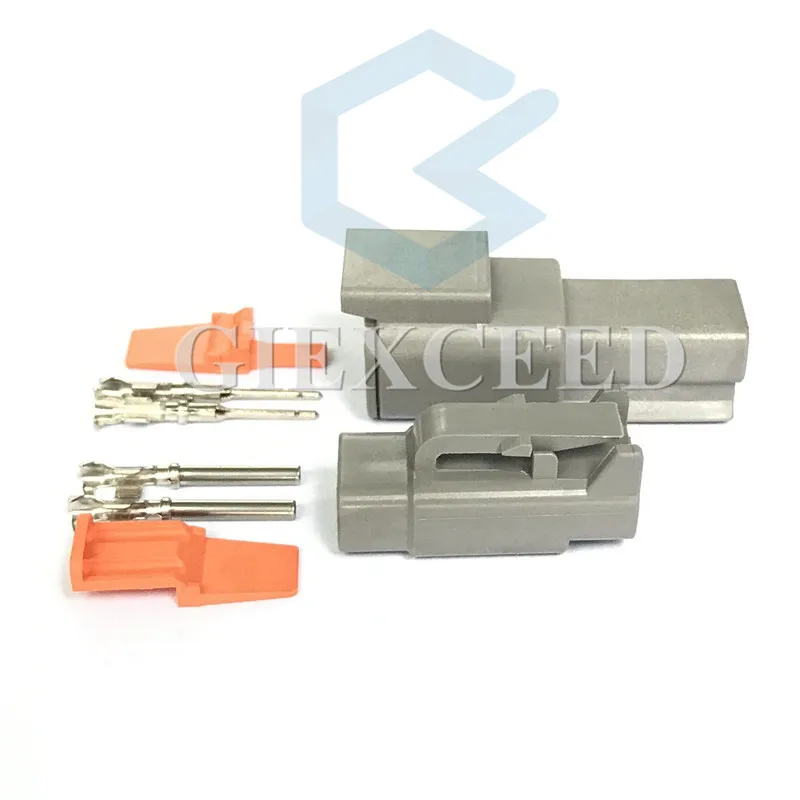 2 комплекта 2 Pin DTM DTM06-2S/ATM06-2S DTM04-2P/ATM04-2P Водонепроницаемый Электрический разъем Впускной Разъем датчика температуры воздуха