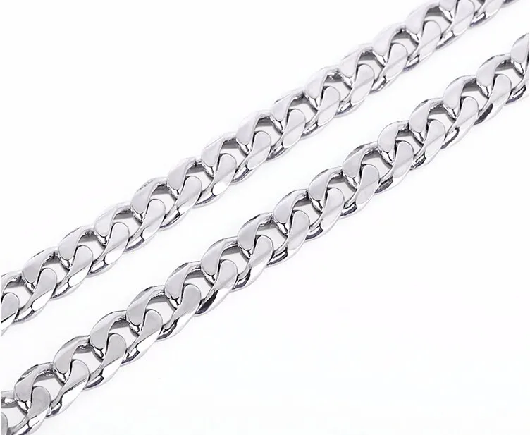 Новая чистая S990 Серебряное ожерелье цепь Мужская цепь|silver necklace chain|necklace chainchain men |